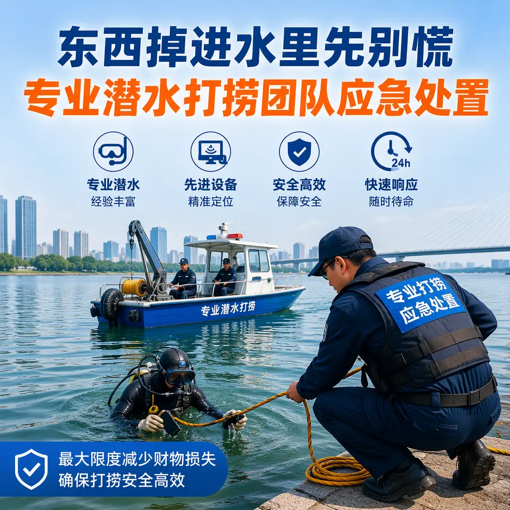 会泽东西掉进水里先别慌，专业潜水打捞团队应急处置